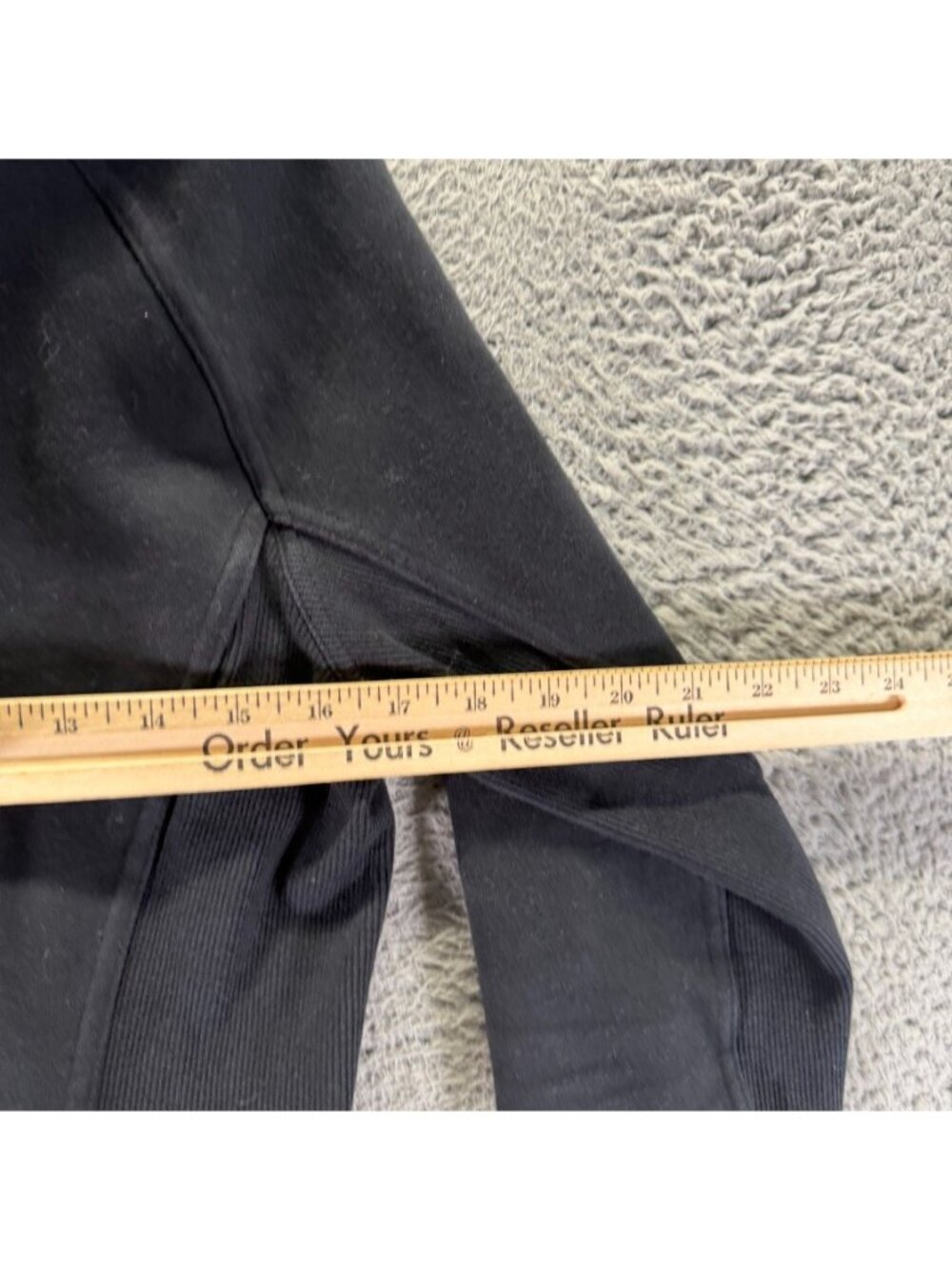 Lululemon Radiant Jacket II Women Size 10 Black High Funnel Neck Ribbed Moto - Picture 10 of 11